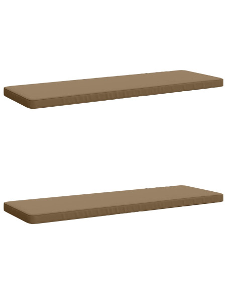 Cuscini per Panchina a 2 Pezzi VUGHT 2 pz 100% Poliestere