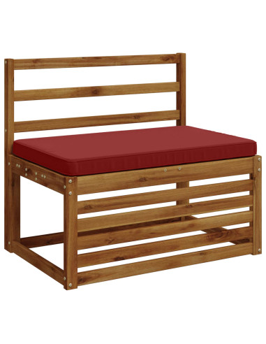 Cuscino per Panchina a 1 Pezzo VUGHT 100% Poliestere Rosso Vino