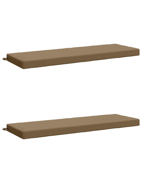 Cuscini per Panchina a 2 Pezzi SOEST 2 pz 100% Poliestere
