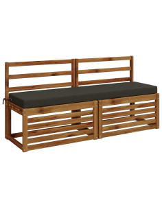 Cuscini per Panchina a 2 Pezzi SOEST 2 pz 100% Poliestere 2