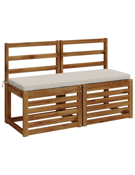 Cuscini per Panchina a 2 Pezzi SOEST 2 pz 100% Poliestere