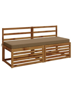 Cuscini per Panchina a 2 Pezzi SOEST 2 pz 100% Poliestere 2
