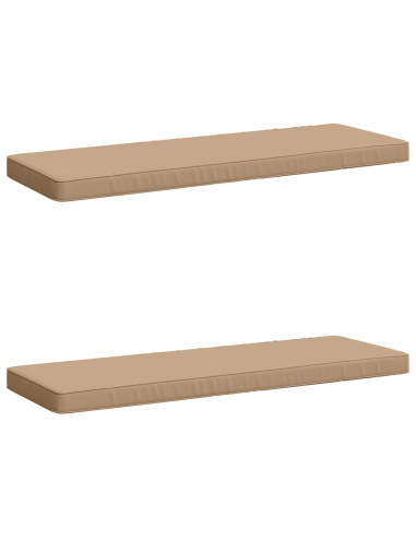 Cuscini per Panchina a 2 Pezzi VUGHT 2 pz 100% Poliestere