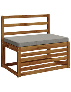 Cuscino per Panchina a 1 Pezzo VUGHT 100% Poliestere Grigio 2