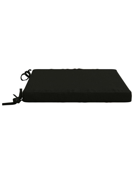 Cuscini per Sedia in 4 Pezzi SOEST 4 pz 100% Poliestere Nero
