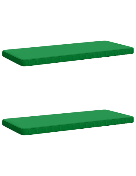 Cuscini per Panchina a 2 Pezzi VUGHT 2 pz 100% Poliestere Verde