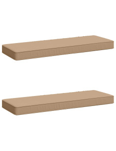 Cuscini per Panchina a 2 Pezzi VUGHT 2 pcs 100% Poliestere