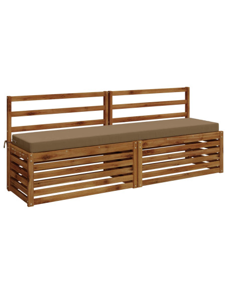 Cuscini per Panchina a 2 Pezzi SOEST 2 pz 100% Poliestere