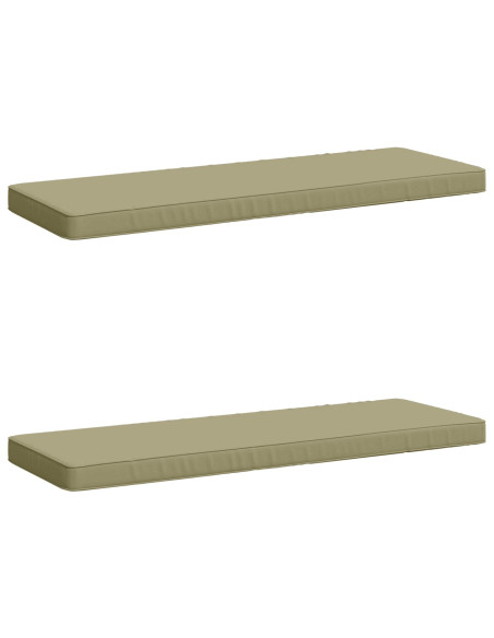 Cuscini per Panchina a 2 Pezzi VUGHT 2 pz 100% Poliestere