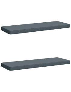 Cuscini per Panchina a 2 Pezzi VUGHT 2 pz 100% Poliestere Blu