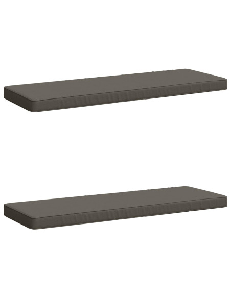 Cuscini per Panchina a 2 Pezzi VUGHT 2 pz 100% Poliestere