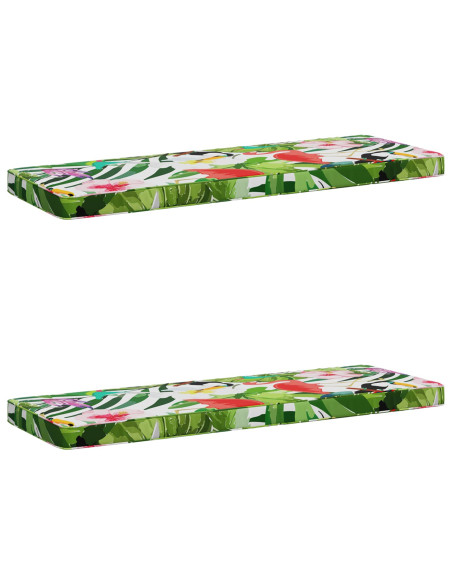 Cuscini per Panchina a 2 Pezzi VUGHT 2 pz 100% Poliestere