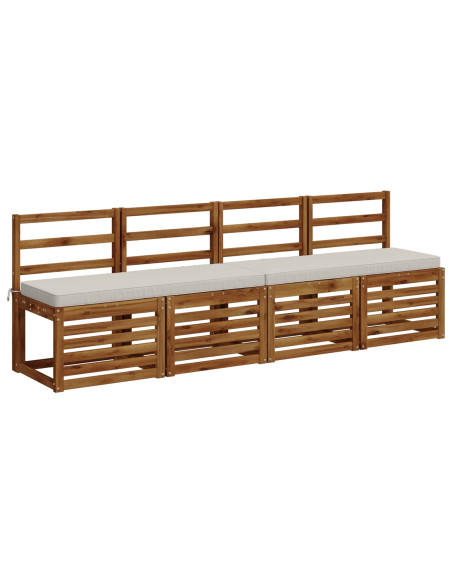 Cuscino per Panchina a 1 Pezzo VUGHT 100% Poliestere Bianco
