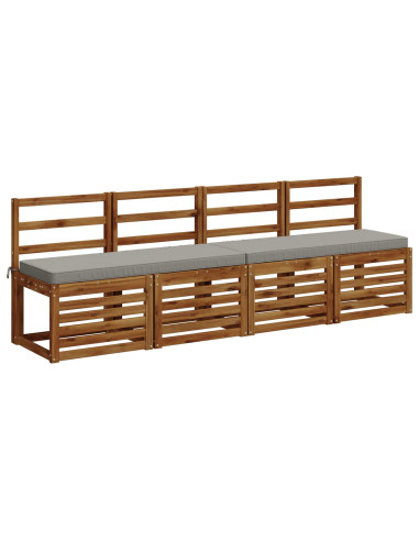 Cuscino per Panchina a 1 Pezzo VUGHT 100% Poliestere Grigio