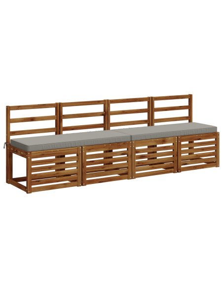 Cuscino per Panchina a 1 Pezzo VUGHT 100% Poliestere Grigio