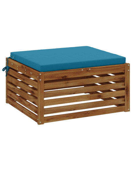 Cuscino per Sedia in Unico Pezzo SOEST 100% Poliestere Azzurro