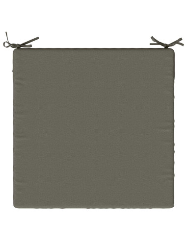 Cuscini per Sedia in 4 Pezzi SOEST 4 pz 100% Poliestere Grigio