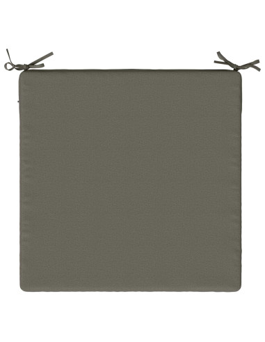 Cuscini per Sedia in 4 Pezzi SOEST 4 pz 100% Poliestere Grigio