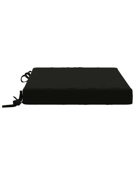 Cuscini per Sedia in 4 Pezzi SOEST 4 pz 100% Poliestere Nero