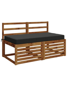 Cuscino per la seduta SOEST 100% Poliestere Antracite 2
