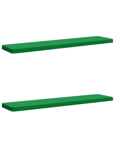 Cuscini per Panchina a 2 Pezzi VUGHT 2 pz 100% Poliestere Verde