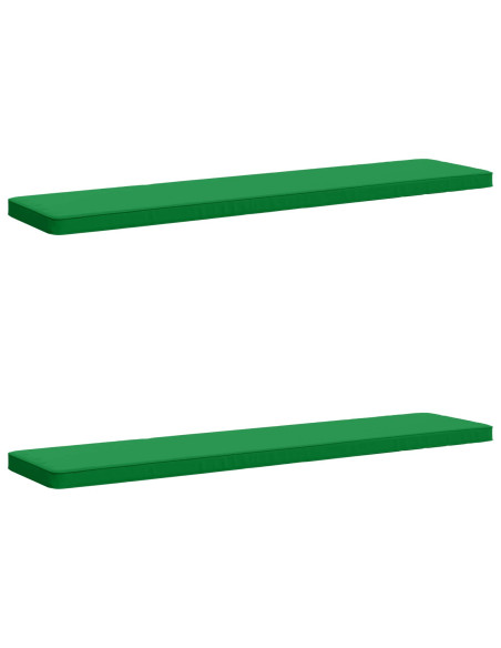 Cuscini per Panchina a 2 Pezzi VUGHT 2 pz 100% Poliestere Verde