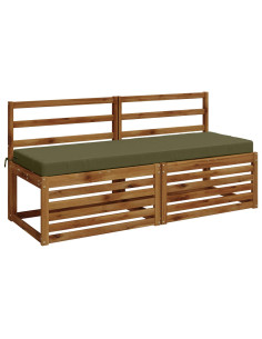 Cuscini per Panchina a 2 Pezzi SOEST 2 pz 100% Poliestere 2