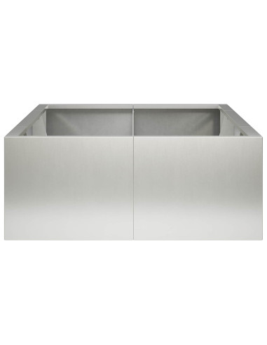 Muro di contenimento 6 pz 200 x 100 x 50 cm Acciaio Inox