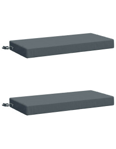 Cuscini per Panchina a 2 Pezzi SOEST 2 pz 100% Poliestere Blu