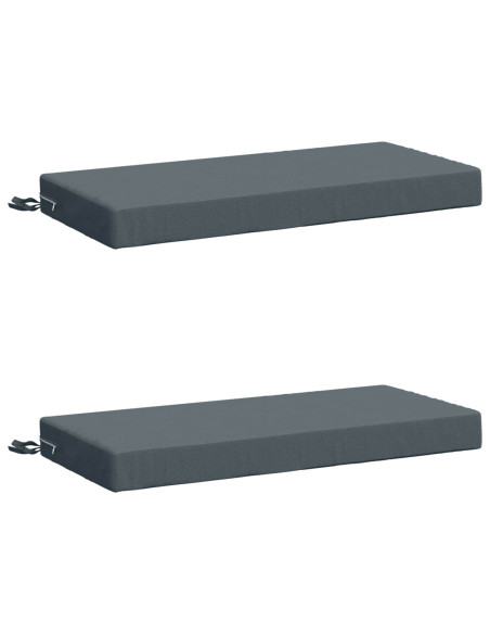 Cuscini per Panchina a 2 Pezzi SOEST 2 pz 100% Poliestere Blu