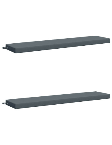 Cuscini per Panchina a 2 Pezzi SOEST 2 pz 100% Poliestere Blu