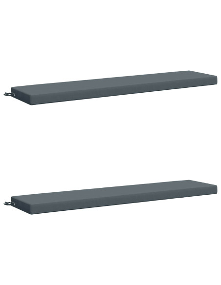 Cuscini per Panchina a 2 Pezzi SOEST 2 pz 100% Poliestere Blu