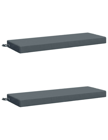 Cuscini per Panchina a 2 Pezzi SOEST 2 pz 100% Poliestere Blu