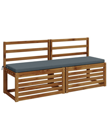 Cuscini per Panchina a 2 Pezzi SOEST 2 pz 100% Poliestere Blu