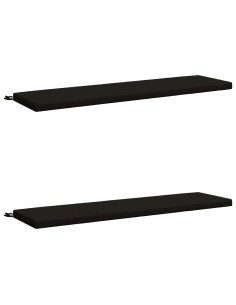 Cuscini per Panchina a 2 Pezzi SOEST 2 pz 100% Poliestere Nero