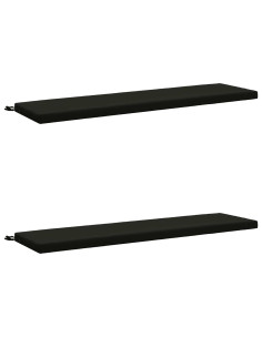 Cuscini per Panchina a 2 Pezzi SOEST 2 pz 100% Poliestere Nero