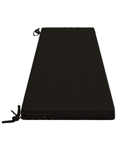 Cuscini per Panchina a 2 Pezzi SOEST 2 pz 100% Poliestere Nero