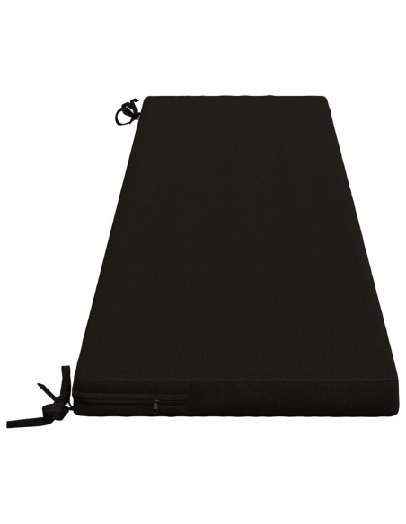 Cuscini per Panchina a 2 Pezzi SOEST 2 pz 100% Poliestere Nero
