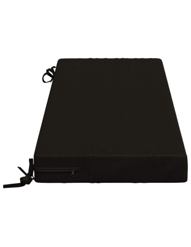 Cuscini per Panchina a 2 Pezzi SOEST 2 pz 100% Poliestere Nero