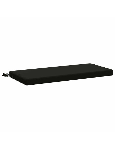 Cuscini per Panchina a 2 Pezzi SOEST 2 pz 100% Poliestere Nero
