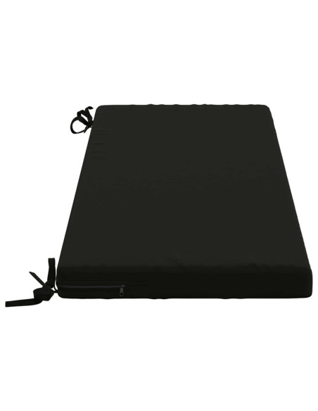 Cuscini per Panchina a 2 Pezzi SOEST 2 pz 100% Poliestere Nero