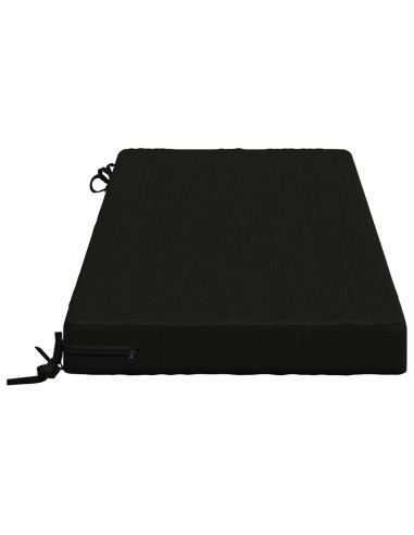 Cuscini per Panchina a 2 Pezzi SOEST 2 pz 100% Poliestere Nero