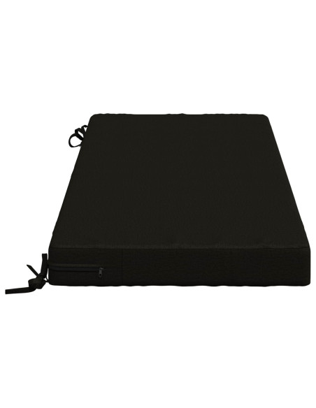 Cuscini per Panchina a 2 Pezzi SOEST 2 pz 100% Poliestere Nero