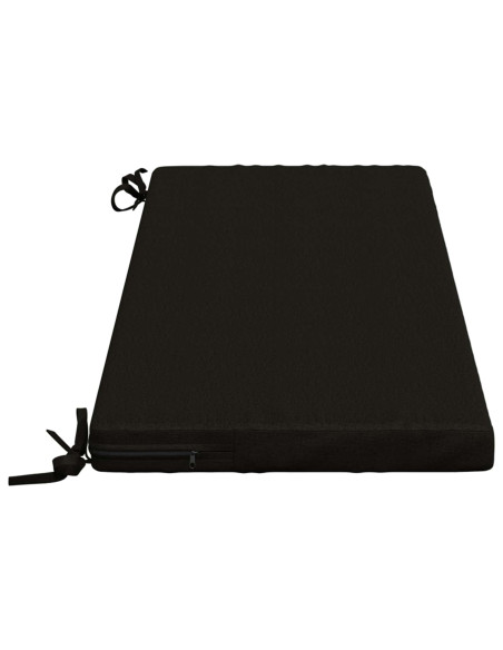 Cuscini per Panchina a 2 Pezzi SOEST 2 pz 100% Poliestere Nero