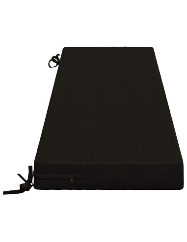 Cuscini per Panchina a 2 Pezzi SOEST 2 pz 100% Poliestere Nero