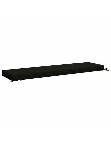 Cuscini per Panchina a 2 Pezzi SOEST 2 pz 100% Poliestere Nero
