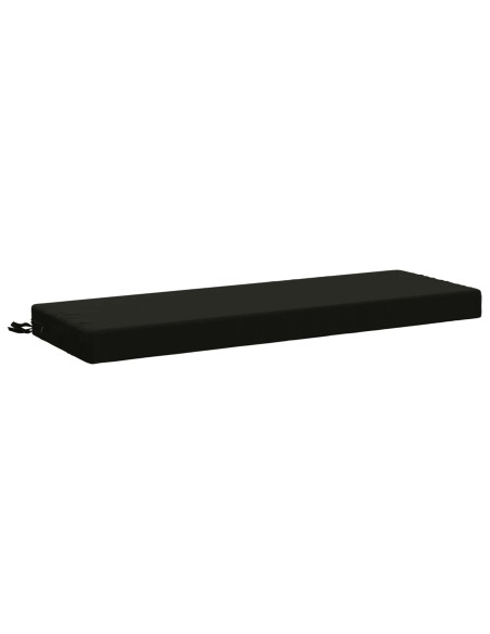 Cuscini per Panchina a 2 Pezzi SOEST 2 pz 100% Poliestere Nero