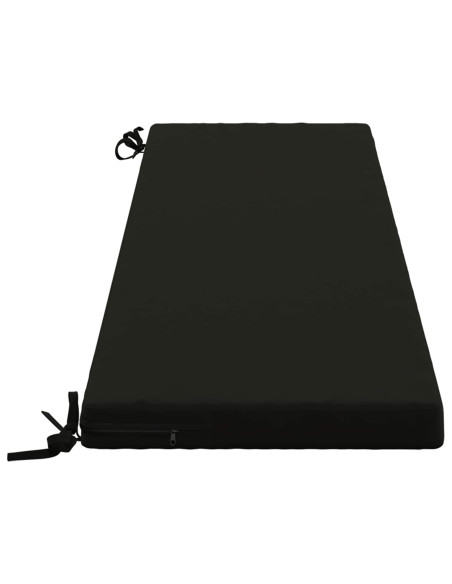 Cuscini per Panchina a 2 Pezzi SOEST 2 pz 100% Poliestere Nero