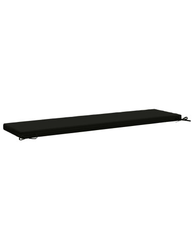 Cuscini per Panchina a 2 Pezzi SOEST 2 pz 100% Poliestere Nero