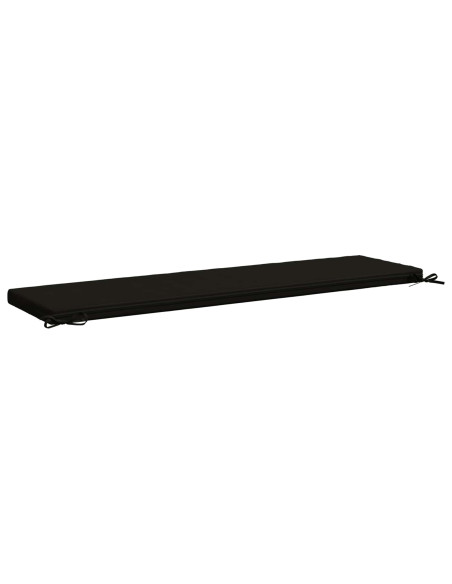 Cuscini per Panchina a 2 Pezzi SOEST 2 pz 100% Poliestere Nero
